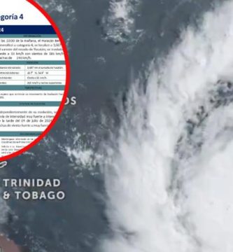 Beryl toca tierra en Cariobacú como categoría 4 y amenaza el sur del Caribe