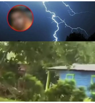 Video del rayo que impactó al jovencito de 13 años en Yamasá