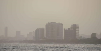 El polvo del Sahara llega al país tras la salida de la onda tropical, según la ONAMET