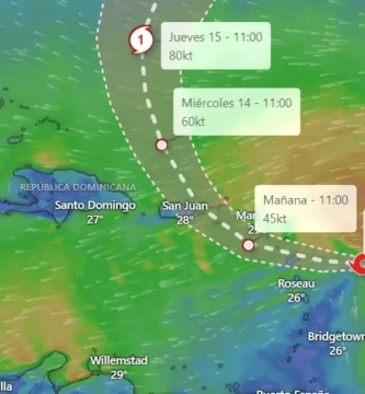 Se esperan lluvias este martes por incidencia de la tormenta tropical Ernesto