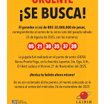 Leidsa busca ganador de 32 millones de pesos que sigue sin reclamar su premio
