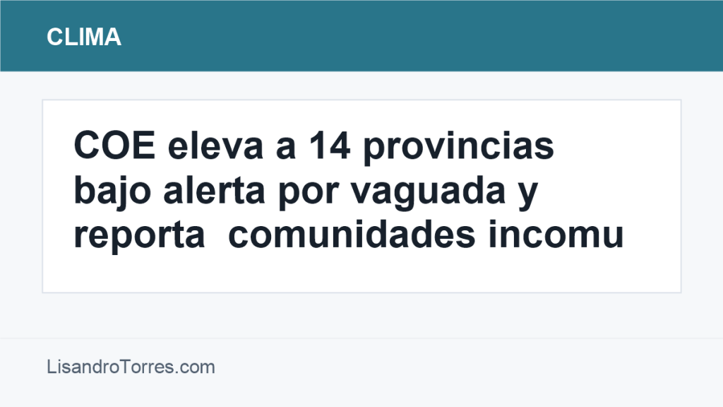 Imagen editorial sobre 14 provincias bajo alerta por vaguada en República Dominicana