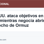 Imagen editorial sobre tensión entre Estados Unidos e Irán en el estrecho de Ormuz