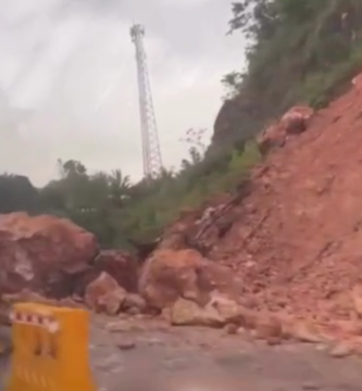 Deslizamiento de tierra en la Autopista de Samaná pone en alerta a conductores este fin de semana