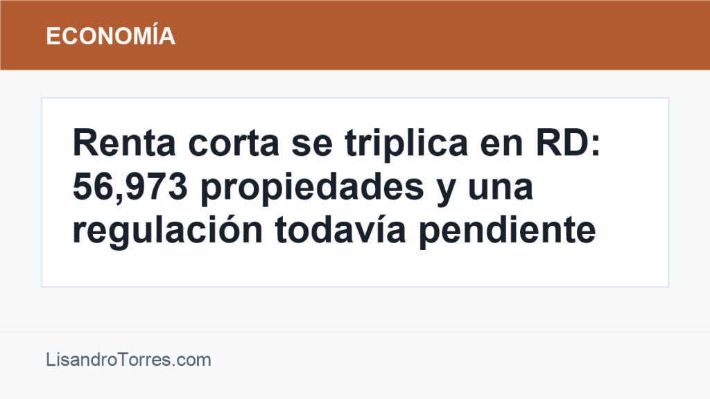 Ilustración editorial sobre el crecimiento de la renta corta en República Dominicana