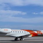 Aeronave de Sky High Dominicana en pista